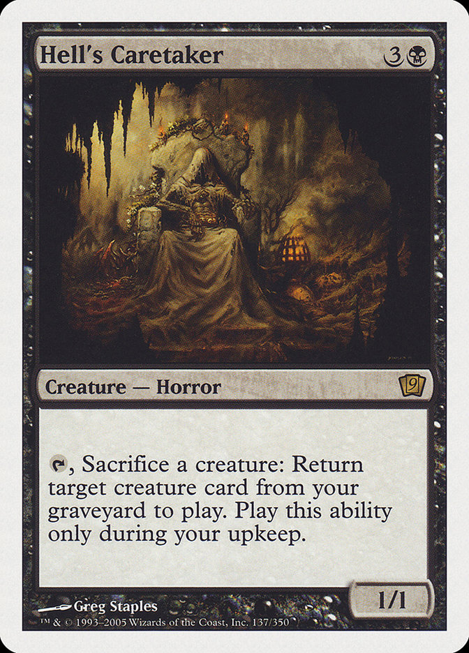 (Oversized) Hell's Caretaker (9th Edition) [Oversize Cards]