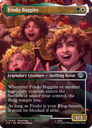Frodo Baggins (Prerelease No Stamp) (Borderless Alternate Art) [The Lord of the Rings: Tales of Middle-Earth]