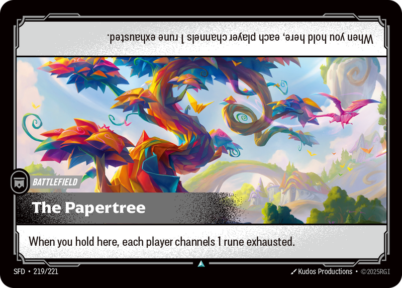 front of card The Papertree [Spiritforged] 219/221