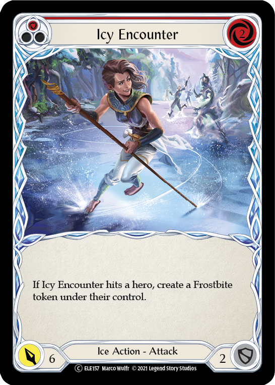 Icy Encounter (Red) [U-ELE157] (Tales of Aria Unlimited) Unlimited Normal