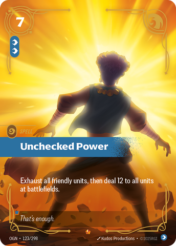 front of card Unchecked Power [Origins] #123