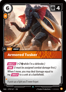 front of card Armored Tusker [Radiance] 078/167