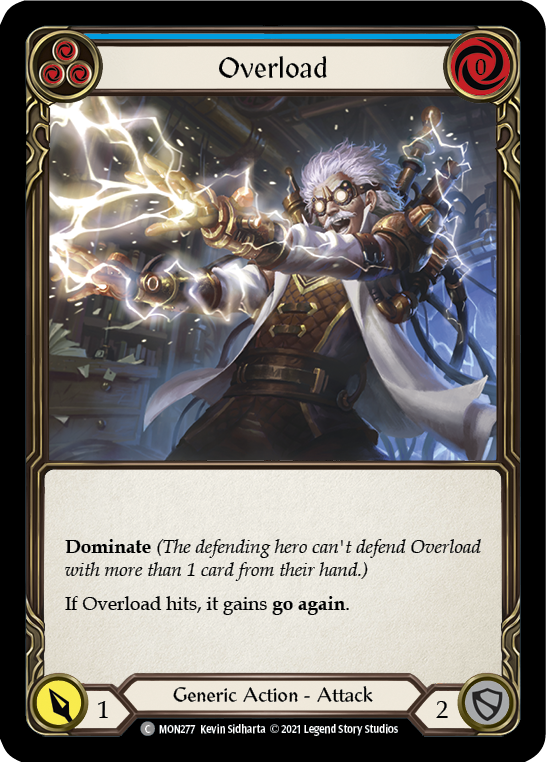 Overload (Blue) [MON277] (Monarch) 1st Edition Normal
