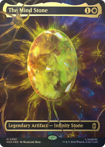 The Mind Stone (Borderless) (Cosmic Foil) (0385) [Marvel Super Heroes]