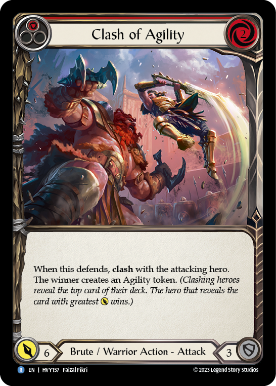 Clash of Agility (Red) [HVY157] (Heavy Hitters) Rainbow Foil