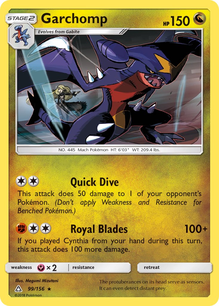 Garchomp (99/156) (Cracked Ice Holo) (Sun & Moon: Ultra Prism) [Theme Deck Exclusive]