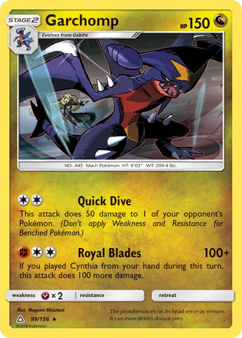 Garchomp (99/156) (Cracked Ice Holo) (Sun & Moon: Ultra Prism) [Theme Deck Exclusive]