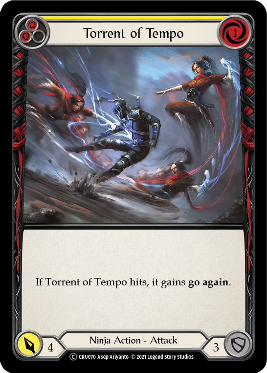 Torrent of Tempo (Yellow) [U-CRU070] (Crucible of War Unlimited) Unlimited Normal