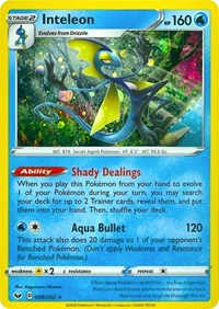 Inteleon (058/202) (Cosmos Holo) (Sword & Shield: Base Set) [Theme Deck Exclusive]