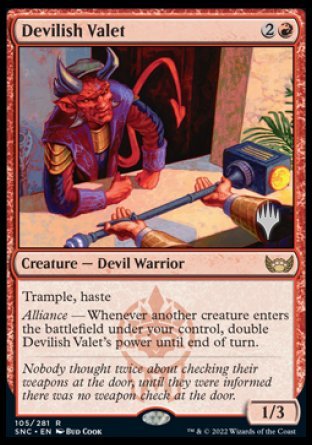 Devilish Valet (Promo Pack) [Streets of New Capenna Promo Pack]