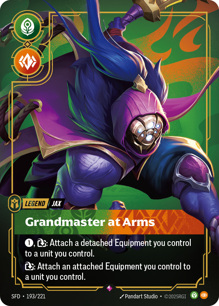 front of card Jax, Grandmaster at Arms [Spiritforged] 193/221