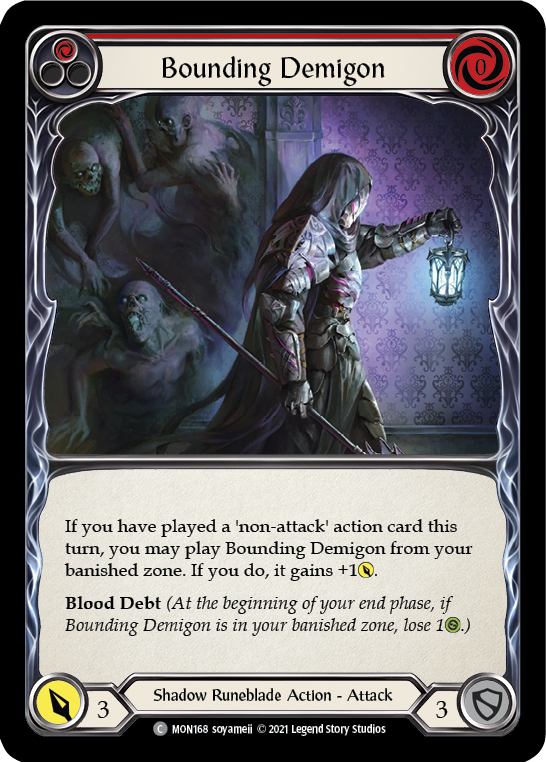 Bounding Demigon (Red) [MON168] (Monarch) 1st Edition Normal