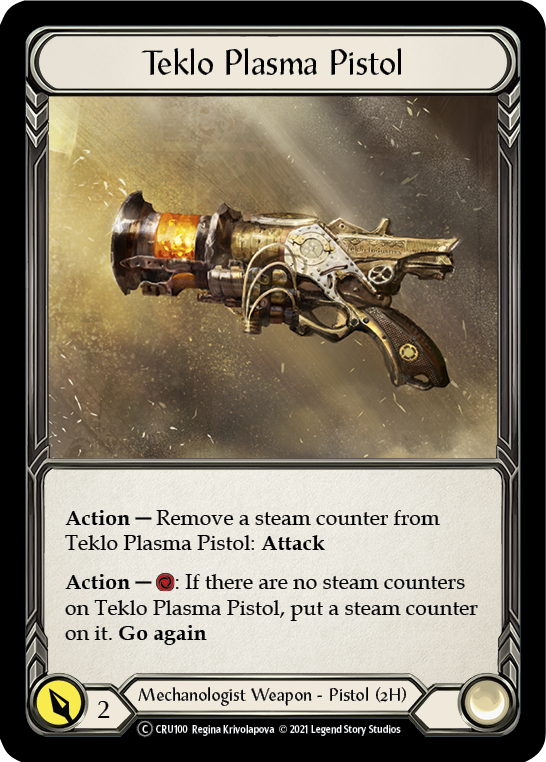 Teklo Plasma Pistol [U-CRU100] (Crucible of War Unlimited) Unlimited Rainbow Foil