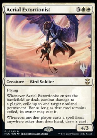 Aerial Extortionist (Promo Pack) [Streets of New Capenna Commander Promo Pack]