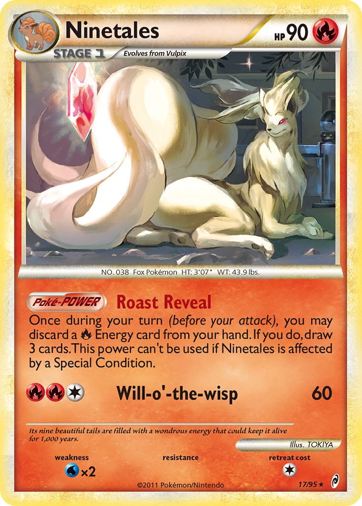 Ninetales (17/95) (HeartGold & SoulSilver: Call of Legends) [Theme Deck Exclusive]