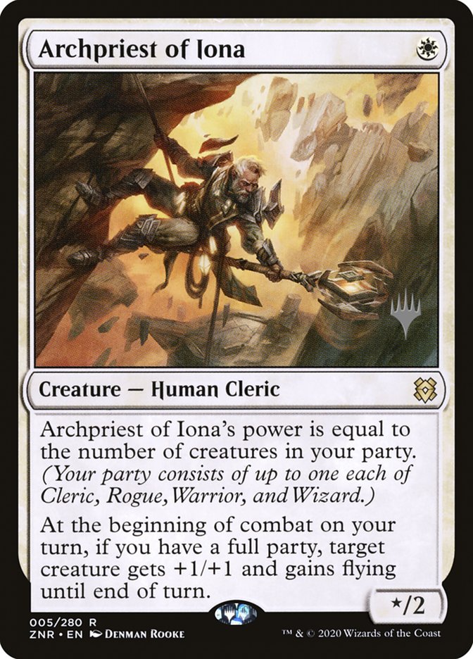 Archpriest of Iona (Promo Pack) [Zendikar Rising Promo Pack]