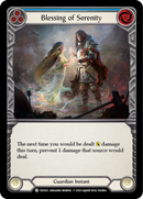 Blessing of Serenity (Blue) [CRU043] (Crucible of War) 1st Edition Rainbow Foil