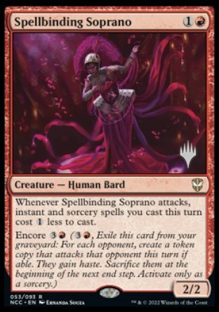 Spellbinding Soprano (Promo Pack) [Streets of New Capenna Commander Promo Pack]
