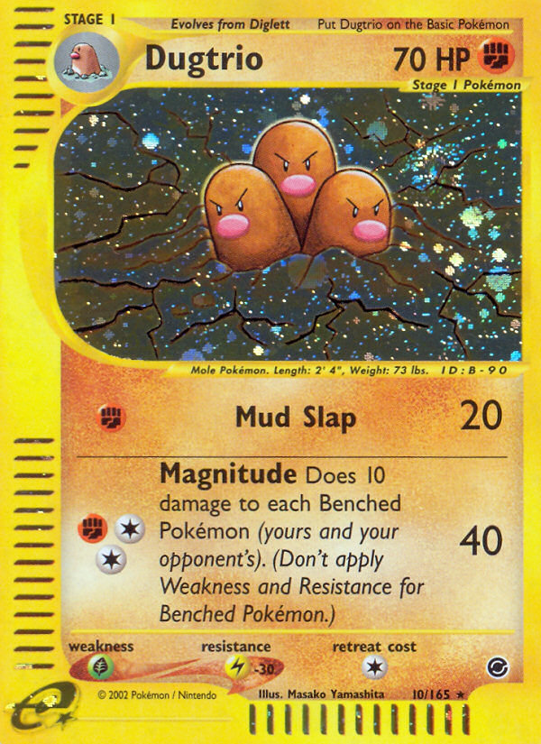 Dugtrio (10/165) [Expedition: E-Card Base Set]