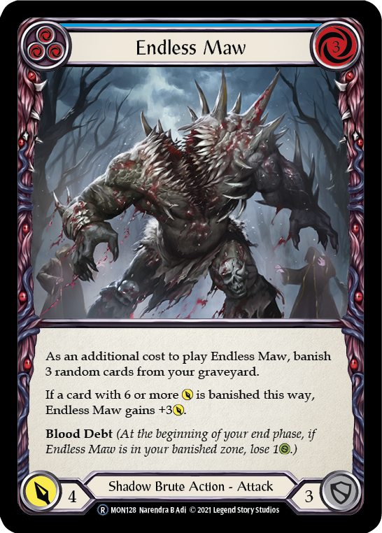 Endless Maw (Blue) [U-MON128] (Monarch Unlimited) Unlimited Normal