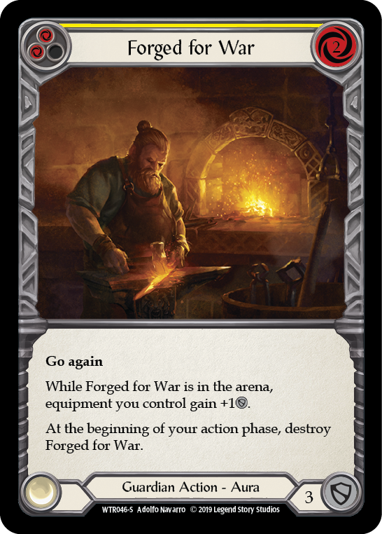 Forged for War [WTR046-S] (Welcome to Rathe) Alpha Print Rainbow Foil