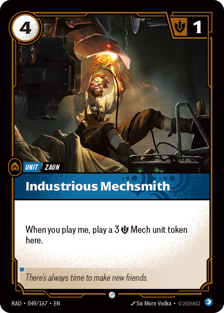 front of card Industrious Mechsmith [Radiance] 049/167
