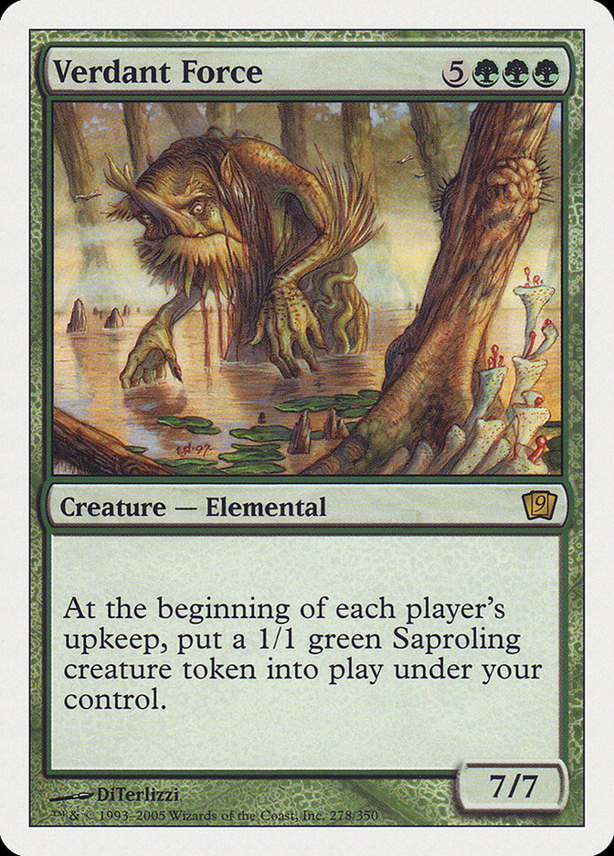 (Oversized) Verdant Force (9th Edition) [Oversized Cards]