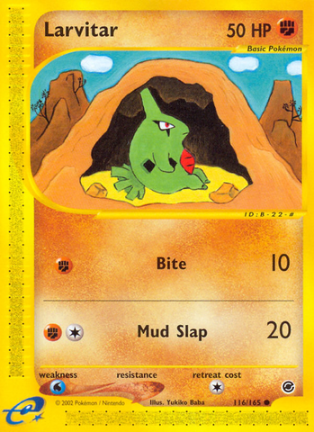 Larvitar (116/165) [Expedition: E-Card Base Set]