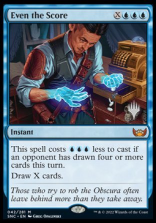Even the Score (Promo Pack) [Streets of New Capenna Promo Pack]