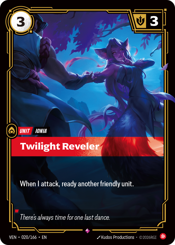 front of card Twilight Reveler [Vendetta] 020/166