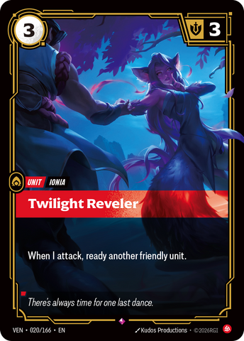 front of card Twilight Reveler [Vendetta] 020/166