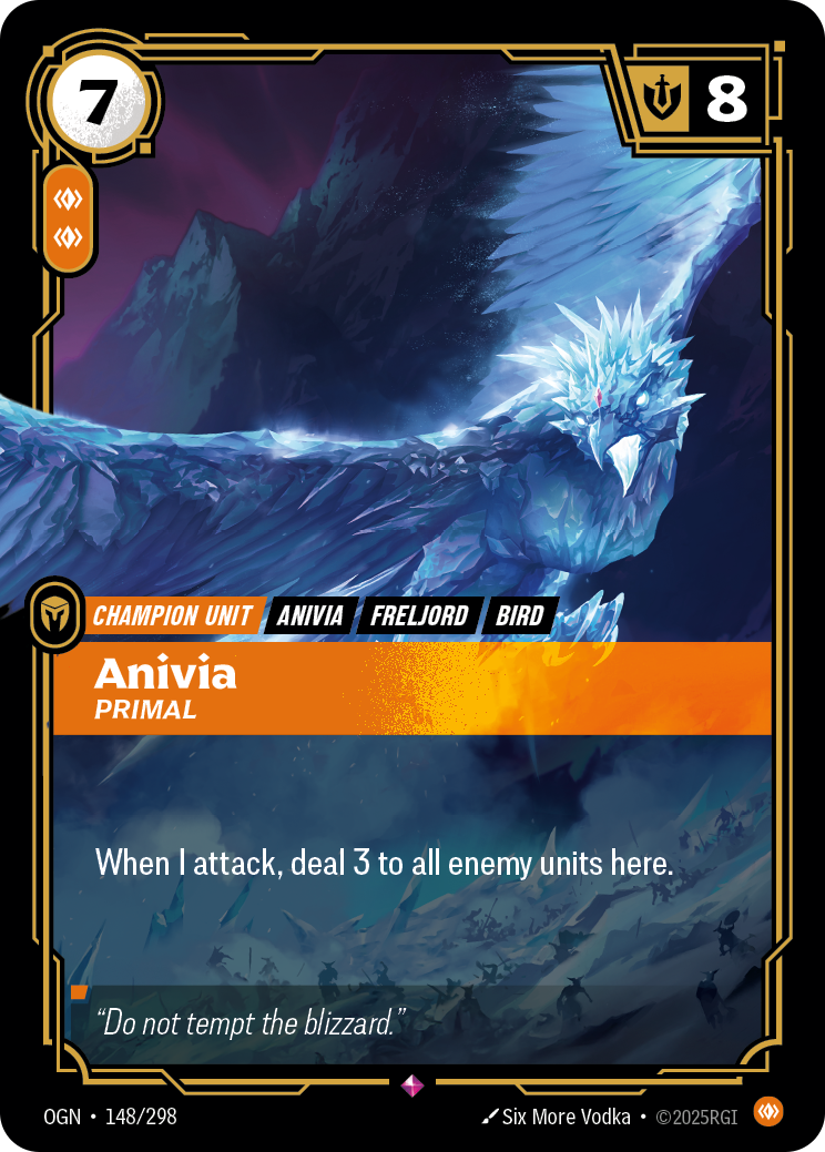 front of card Anivia, Primal [Origins]