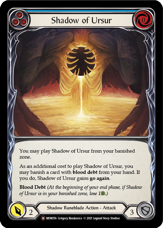 Shadow of Ursur [U-MON156-RF] (Monarch Unlimited) Unlimited Rainbow Foil