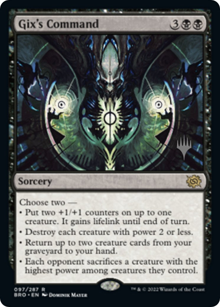 Gix's Command (Promo Pack) [The Brothers' War Promo Pack]