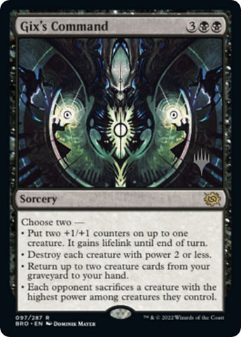 Gix's Command (Promo Pack) [The Brothers' War Promo Pack]