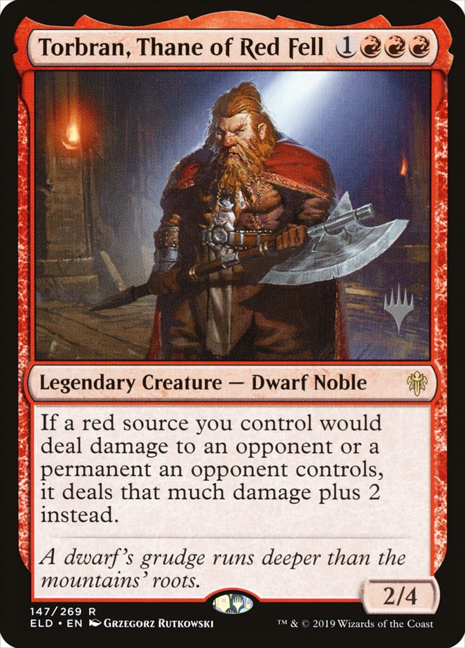 Torbran, Thane of Red Fell (Promo Pack) [Throne of Eldraine Promo Pack]