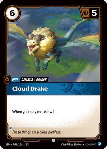 front of card Cloud Drake [Vendetta] 048/166