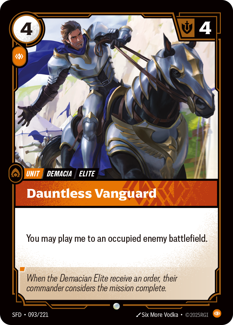 front of card Dauntless Vanguard [Spiritforged] 093/221