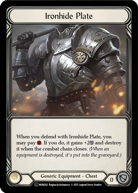 Ironhide Plate [U-MON242] (Monarch Unlimited) Unlimited Normal