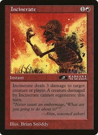 (Oversized) Incinerate [Oversize Cards]