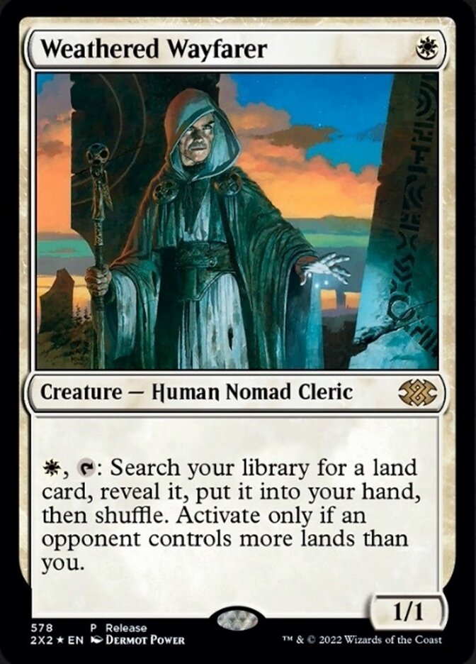 Weathered Wayfarer (Preview Promo) [Double Masters 2022 Promos]
