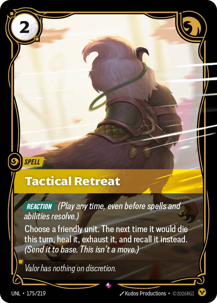 front of card Tactical Retreat [Unleashed] 175/219