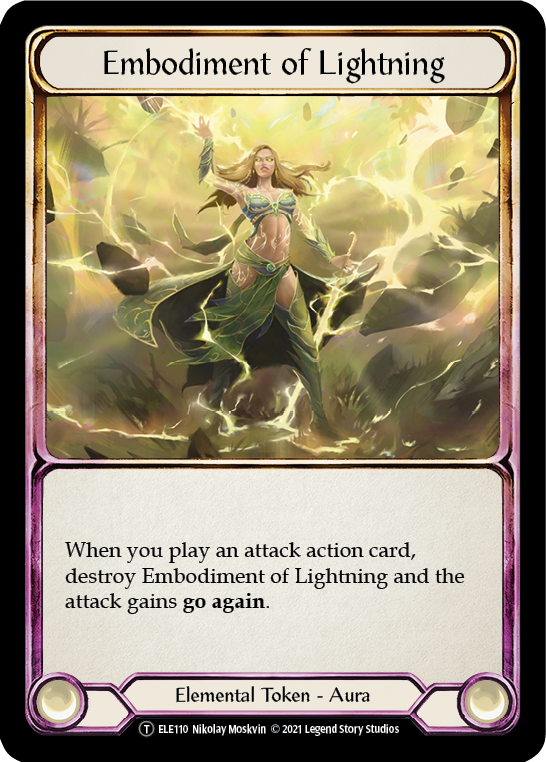 Embodiment of Lightning // Titan's Fist [U-ELE110] (Tales of Aria Unlimited) Unlimited Normal