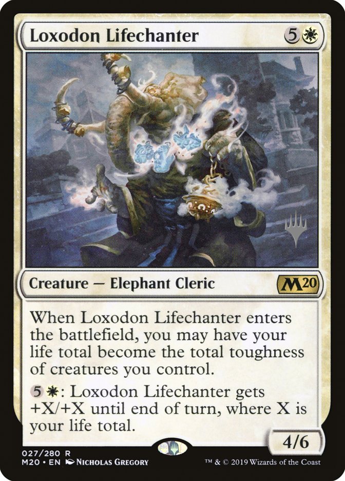 Loxodon Lifechanter (Promo Pack) [Core Set 2020 Promo Pack]