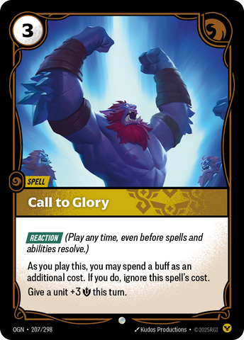front of card Call to Glory [Origins] #207