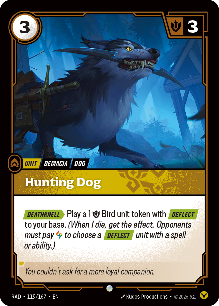 front of card Hunting Dog [Radiance] 119/167