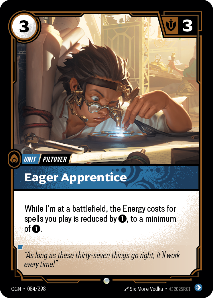 front of card Eager Apprentice [Origins]