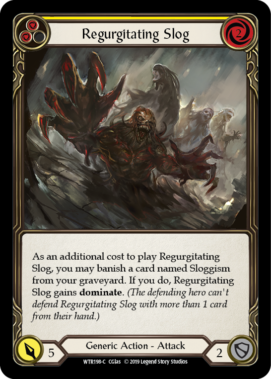 Regurgitating Slog (Yellow) [WTR198-C] (Welcome to Rathe) Alpha Print Rainbow Foil
