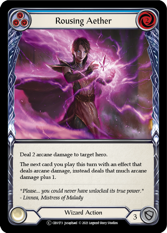 Rousing Aether (Blue) [U-CRU173] (Crucible of War Unlimited) Unlimited Rainbow Foil