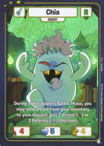 Chia (Ghost) - Defenders of Neopia - 1st Edition